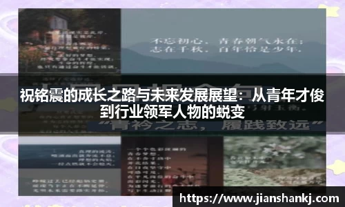 祝铭震的成长之路与未来发展展望：从青年才俊到行业领军人物的蜕变